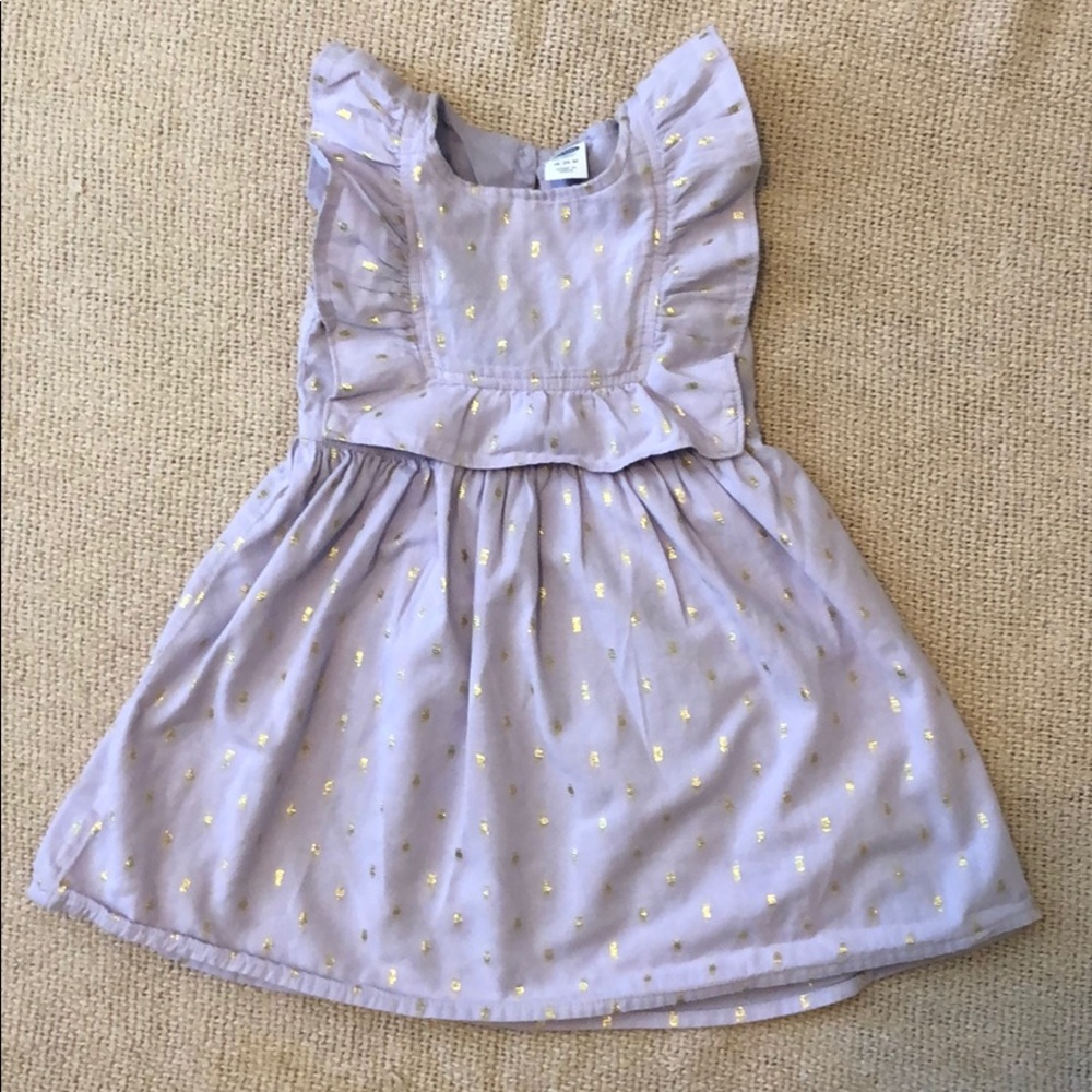 Old Navy Purple and Gold Toddler Dress